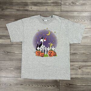 Vintage Y2K Looney Tunes Sylvester & Tweety Halloween T Shirt